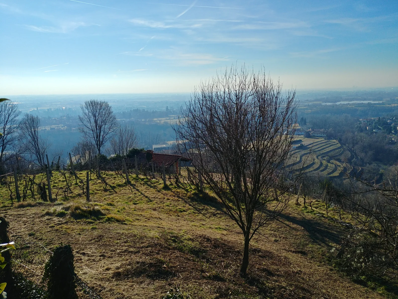Paesaggio invernale visto dalla zona di Cascina Butto