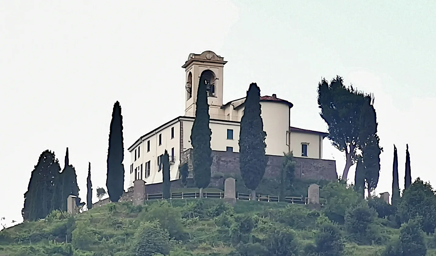 The apse side of Montevecchia’s sanctuary